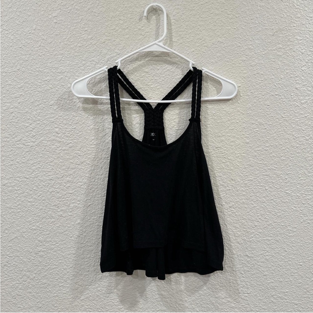 Mudd Black Sleeveless Crop Tank Top